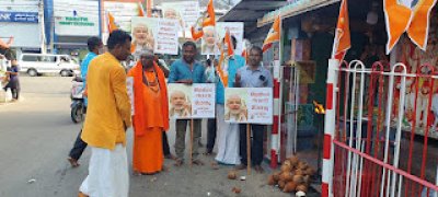 மோடியின் வெற்றியை யாழில் கொண்டாடிய சிவசேனை!