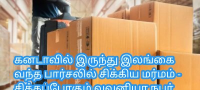 கனடாவில் இருந்து இலங்கை வந்த பார்சலில் சிக்கிய மர்மம் - சிக்கப்போகும் வவுனியா நபர்