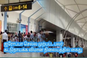 ஐரோப்பா செல்ல முற்பட்ட பலர் கட்டுநாயக்க விமான நிலையத்தில் கைது